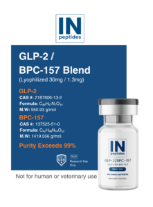 GLP-2 / BPC-157 Blend (Lyophilized) – 30mg / 1.3mg
